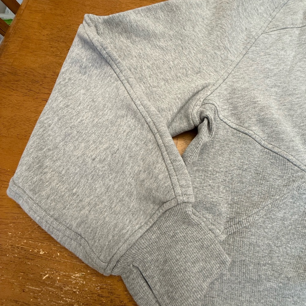 Lululemon Athletica Heathered Core Medium Gray Half-Zip Hoodie M/L - Picture 12 of 12